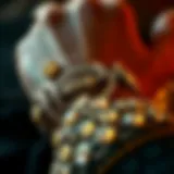 Close-up of diamond bling wrap showcasing intricate designs