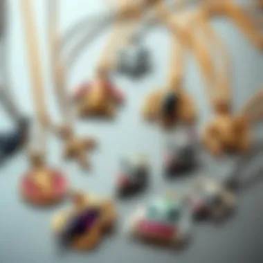 Elegant arrangement of various joker pendant designs