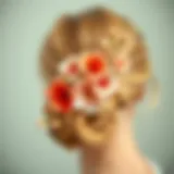 Floral Elegance: The Spring Barrette Elegant spring barrette adorned with floral patterns