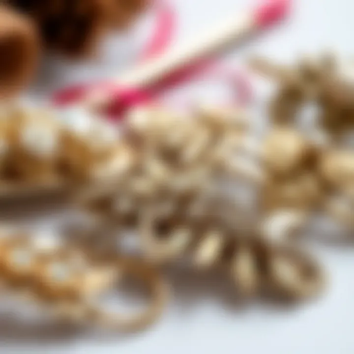 Intricate Designs: A Showcase of Spring Barrettes Close-up of various barrettes showcasing intricate designs