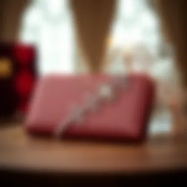 Artistic display of the Kate Spade Checkbook Cover highlighting its elegant materials