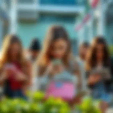 Diverse individuals using the Kate Spade Checkbook Cover in various settings