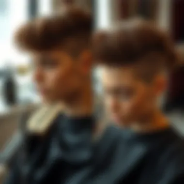 Transformative Effects of Hot Combing Before and after comparison of hair styled using a hot comb