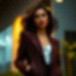 Chic tailored blazer showcasing a modern silhouette