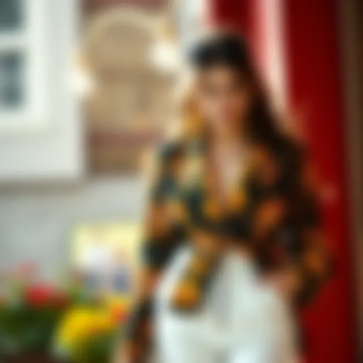 Vibrant Patterned Blazer Vibrant patterned blazer perfect for casual outings