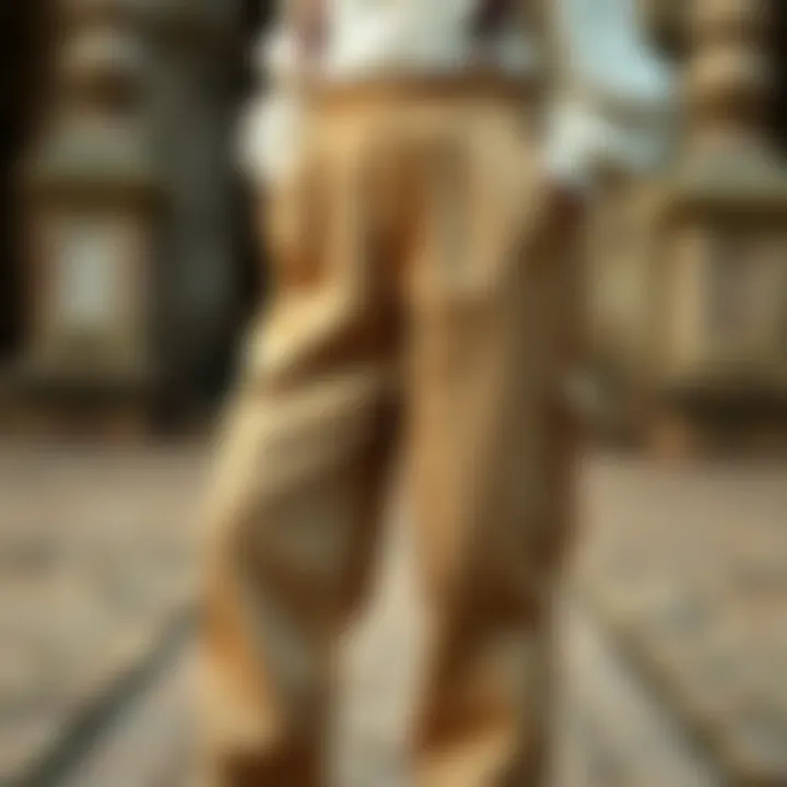 Historical representation of traditional French pant designs