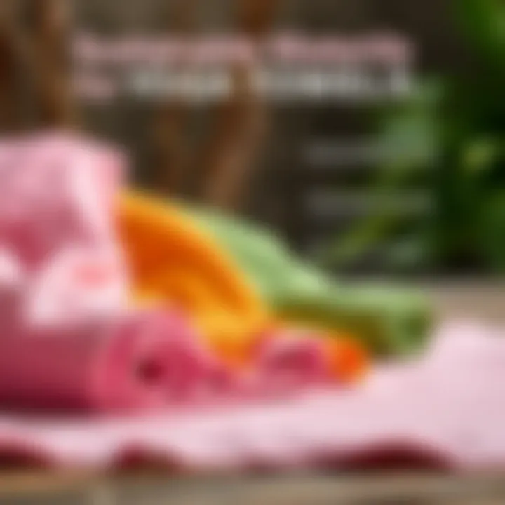 Sustainable Materials for Yoga Towels Environmental impact infographic showing sustainable towel materials