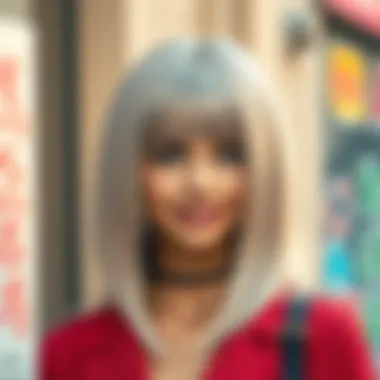 User Confidence with Straight Synthetic Wig User confidently wearing a straight synthetic wig, highlighting personal style