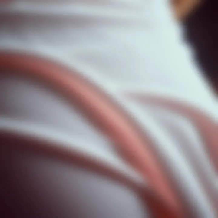 Close-up of breathable fabric technology showcasing flexibility