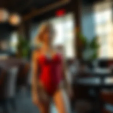 Stylish outfit featuring breathable shapewear in a chic setting