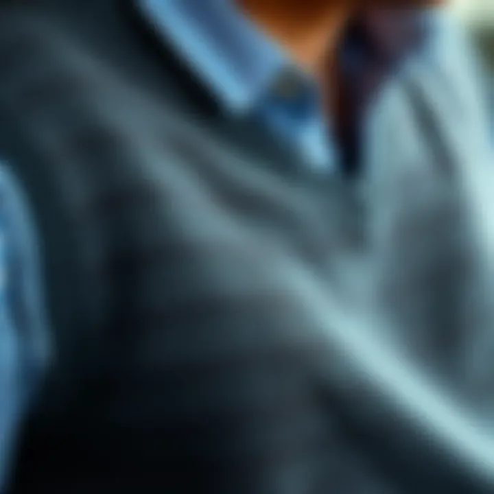 Diverse Materials for Spring Sweater Vests Various materials used in sweater vests