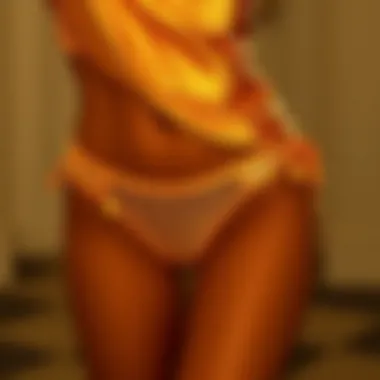 Aesthetic appeal of gold in fashion highlighted through luxurious fabric.