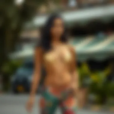 Cultural significance of gold thong underwear illustrated through diverse styles.