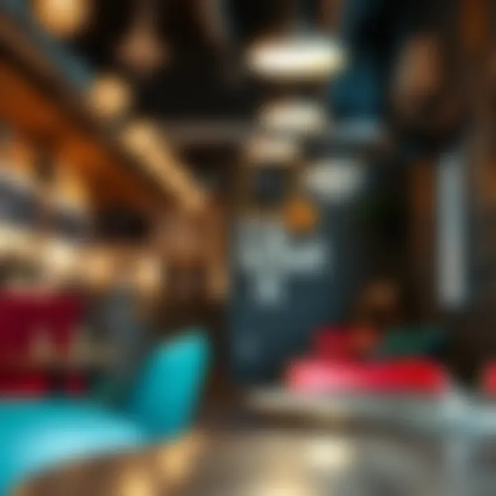 Cultural Context: 'It Is What It Is' in Contemporary Spaces A vibrant cafe interior adorned with various decals, including 'It Is What It Is', illustrating cultural relevance.