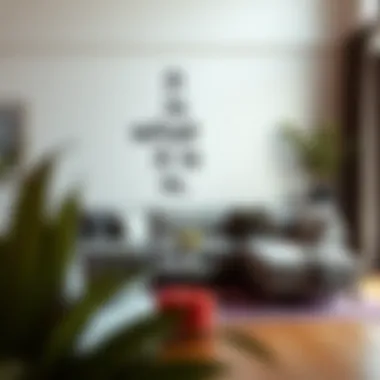 Minimalist Expression: 'It Is What It Is' Decal in Interior Design A minimalist wall featuring the 'It Is What It Is' decal in an elegantly styled living room.