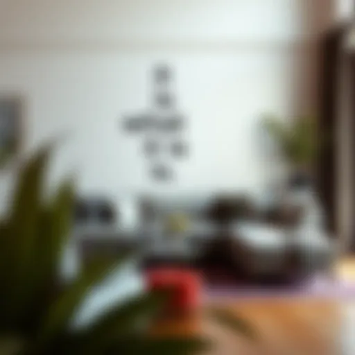 Minimalist Expression: 'It Is What It Is' Decal in Interior Design A minimalist wall featuring the 'It Is What It Is' decal in an elegantly styled living room.