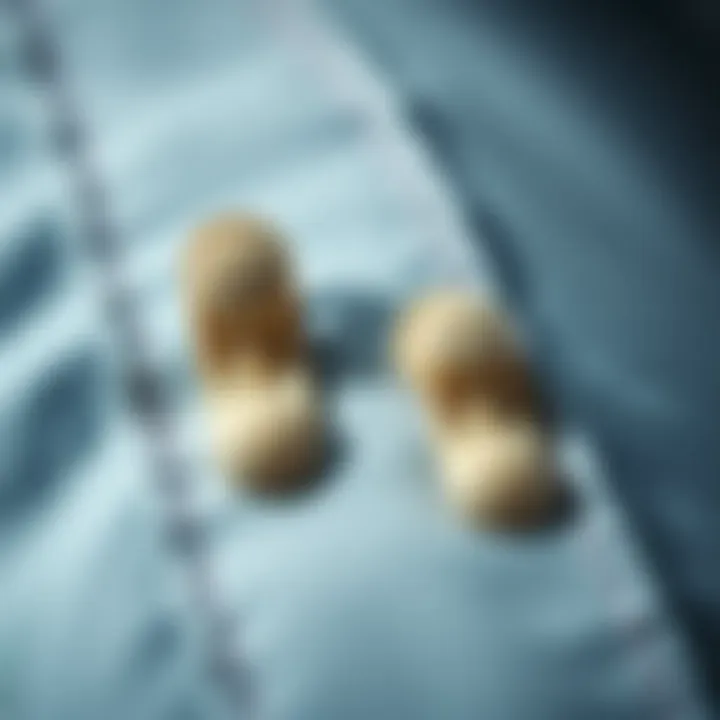 Close-up of adhesive hooks demonstrating their adhesive strength and design.