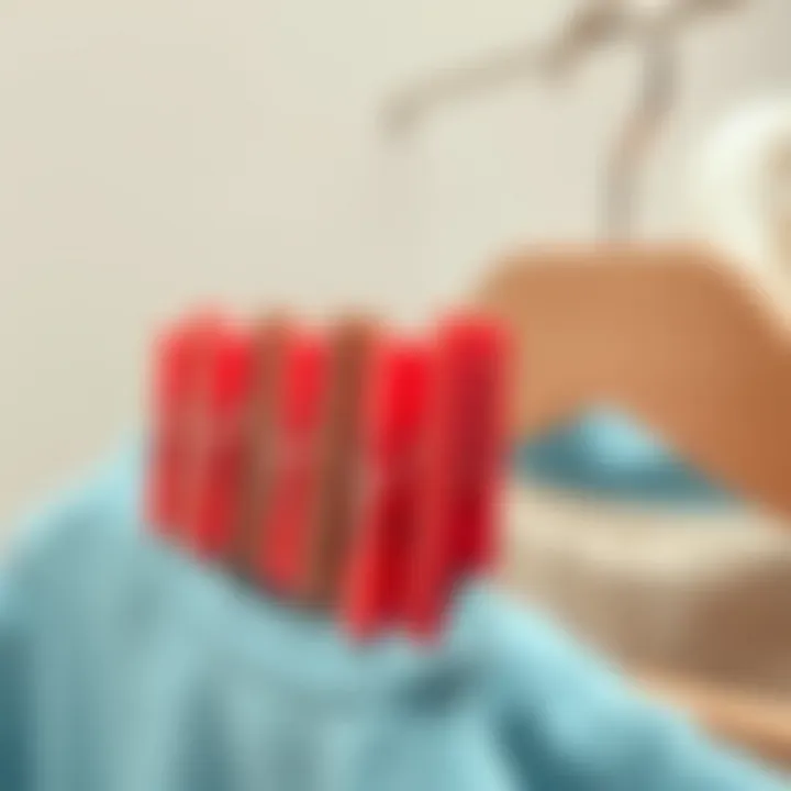 Creative DIY Hacks with Hanger Clothes Pins Innovative DIY hacks using hanger clothes pins in home organization