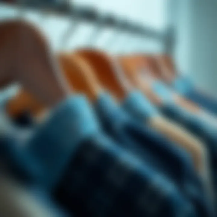 Fashion Applications of Hanger Clothes Pins Fashion applications of hanger clothes pins in a stylish wardrobe setup