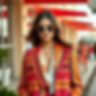 Colorful blazers showcasing various fabric choices