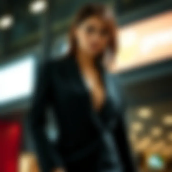 Elegant blazer suitable for professional settings