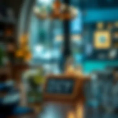 Creative DIY mini chalkboard sign used as a table centerpiece