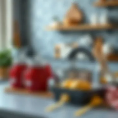 A collection of kitchen essentials thoughtfully arranged