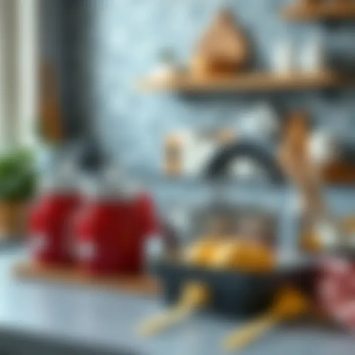 A collection of kitchen essentials thoughtfully arranged