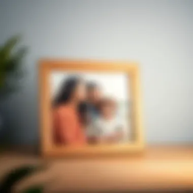 A personalized photo frame showcasing memorable moments