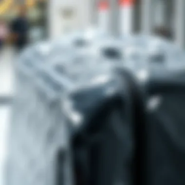 Close-up of a transparent luggage cover highlighting its durable material and design