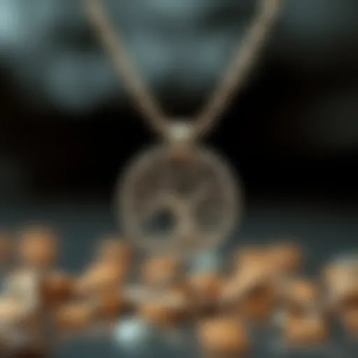 Intricate design of a Tree of Life name necklace