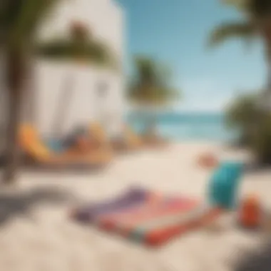 Trendy color palette for beach-themed holiday decor.