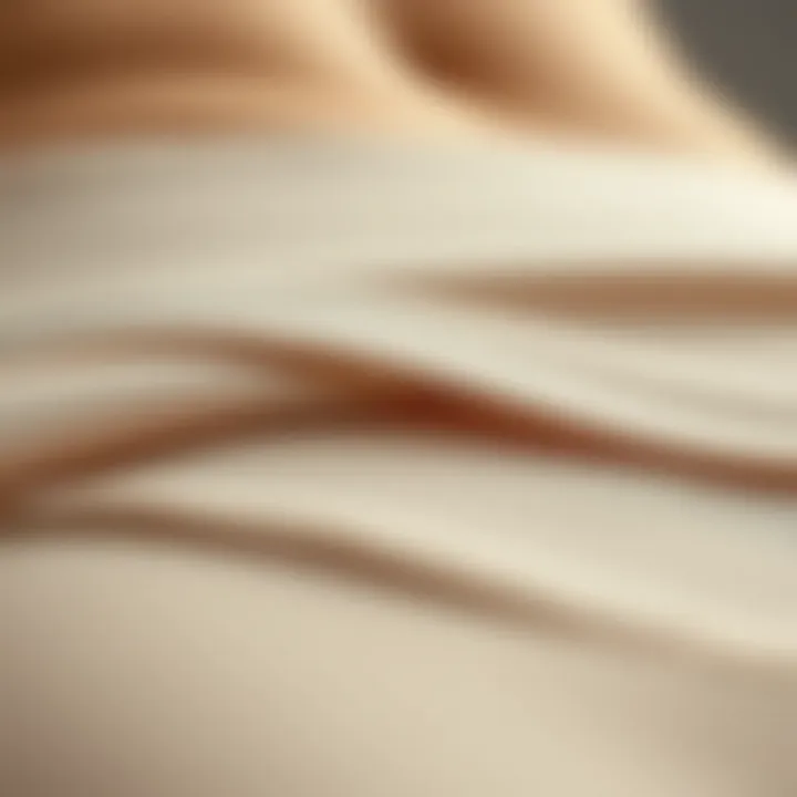 Close-up of materials used in high-quality shapewear