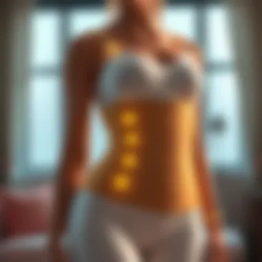 Visualizing the Health Impacts of EMS Waist Trainers Illustration of the body benefits of using EMS waist trainers