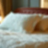 Elegant quilted fitted sheet showcasing intricate patterns