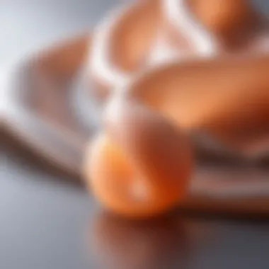 Close-up of silicone material showcasing flexibility and durability