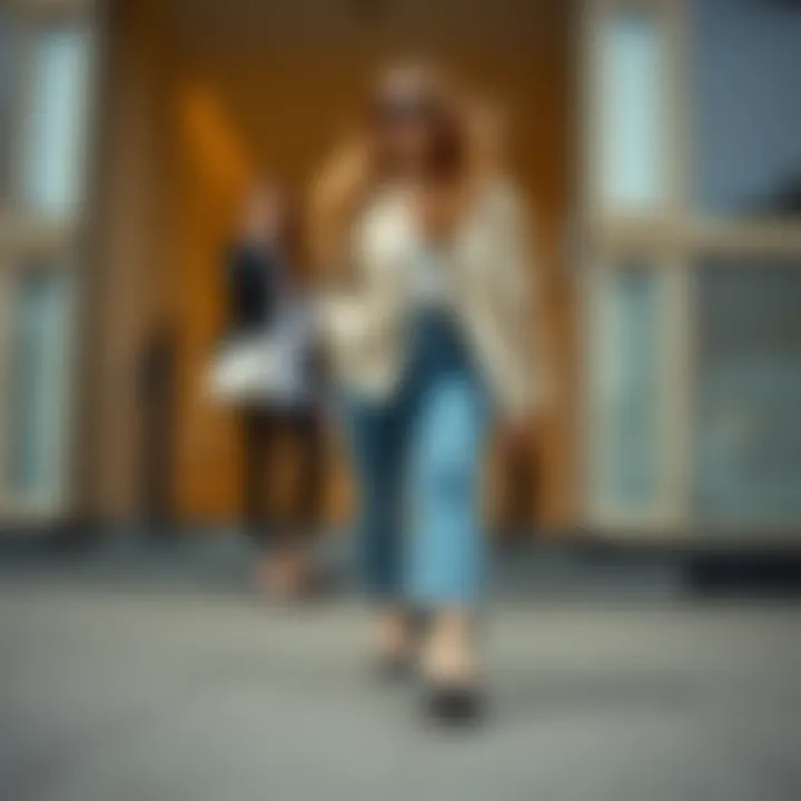 Versatile Styling with Pointed Flats Stylishly paired wide width pointed flats with versatile outfits