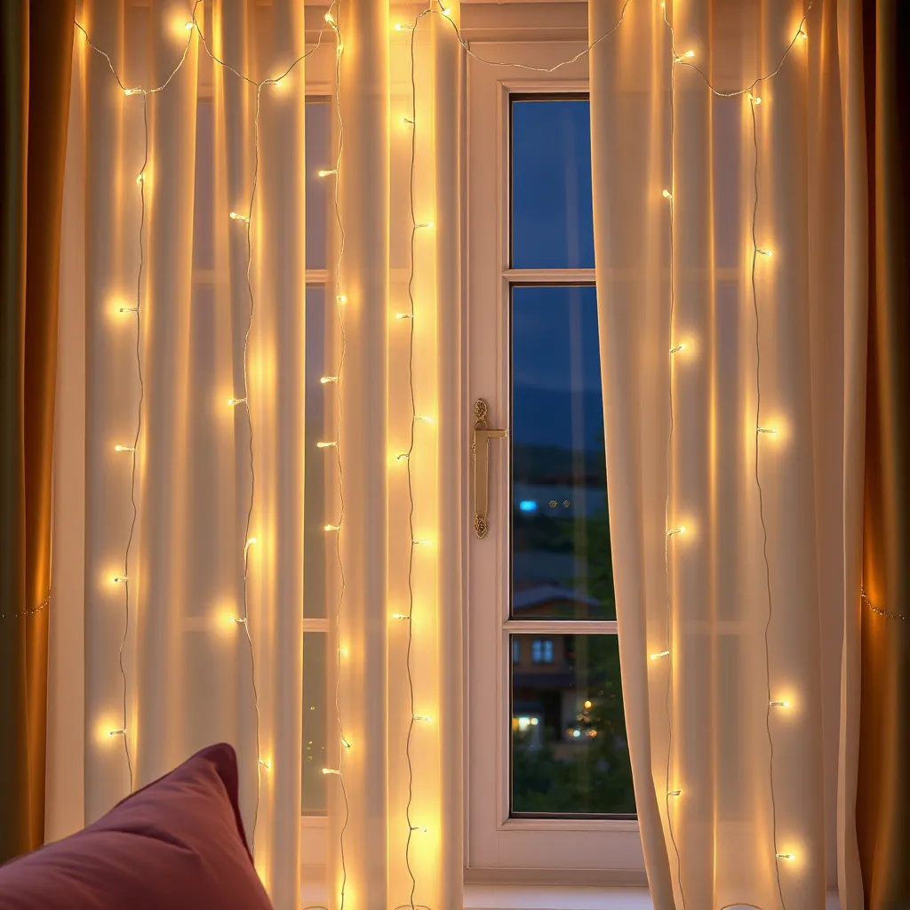 Transform Your Space with Window Curtain String Lights